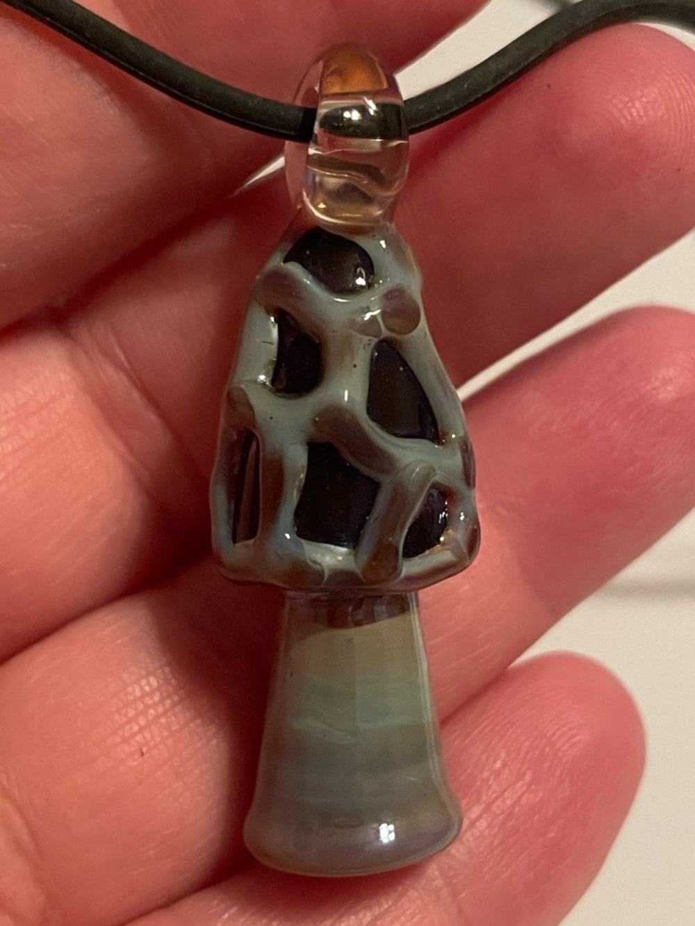 Hand Blown Art Glass Pendant